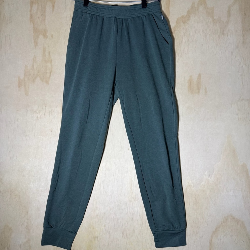 Eddie Bauer Women’s Jogger Pants Green Pull-On Lounge Travel Comfort Size XS NWT